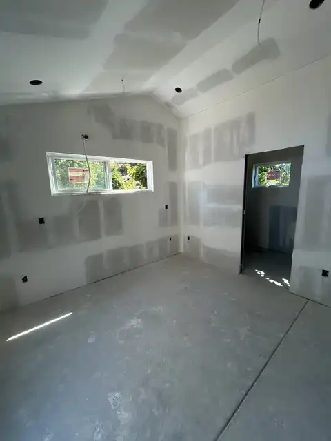ADU drywall hanging, taping and level-4 finish 2026 project photo